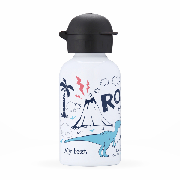Children's personalized insulated water bottle - Dinosaurs