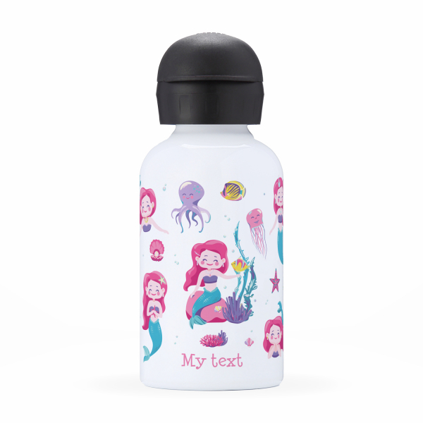 Children's personalized insulated water bottle - Mermaids