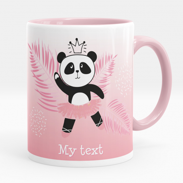Personalized cup - Ballerina panda