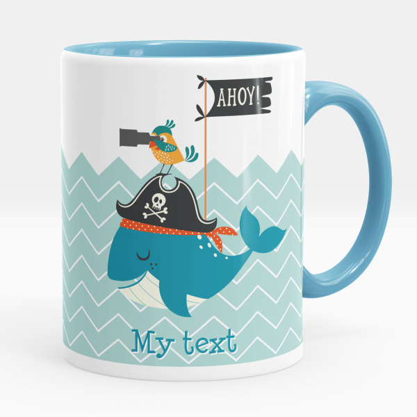 Personalized cup - Pirate whale