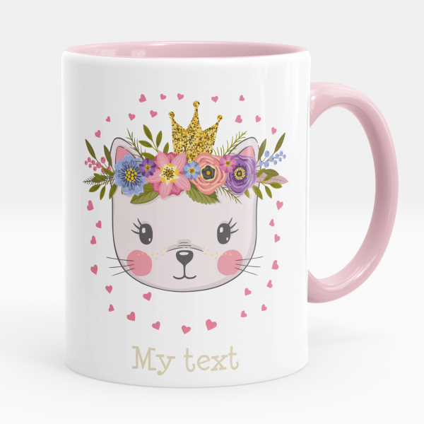 Personalized cup - Princess kitten