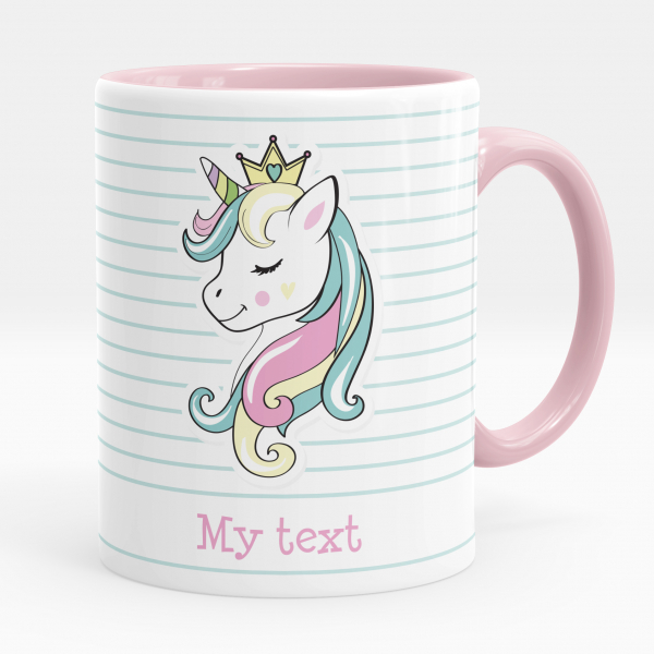 Personalized cup - Princess unicorn