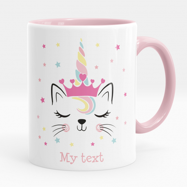 Personalized cup - Unicorn cat
