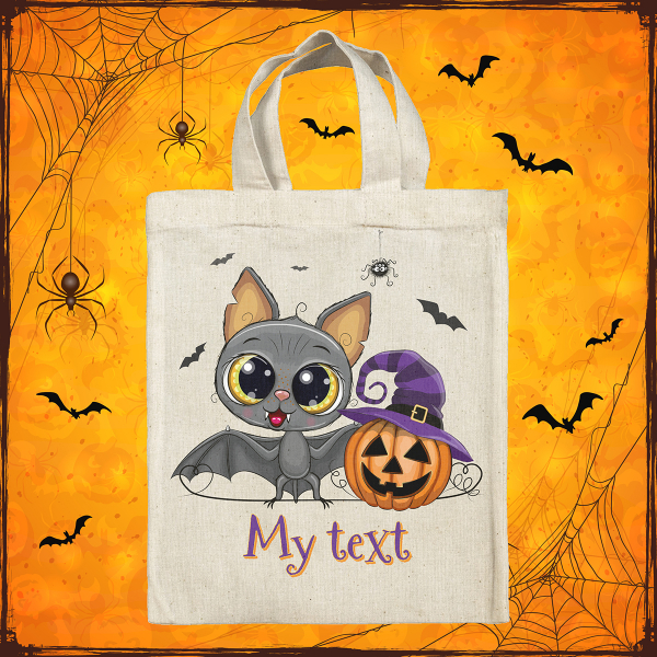 Personalized Halloween tote bag - Bat