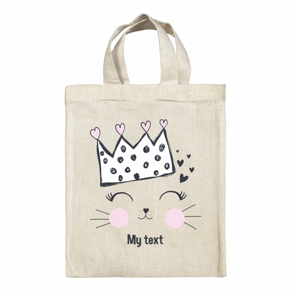 Personalized lunch box tote bag - Queen of the cats
