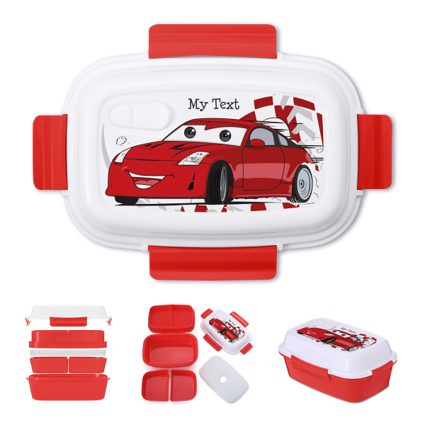 Labels Folies : Children's personalized insulated water bottle - Race car