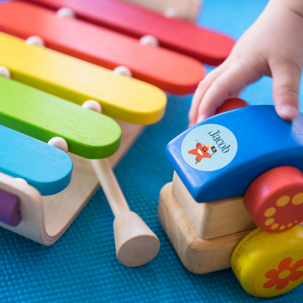 Round Stickers 1 line