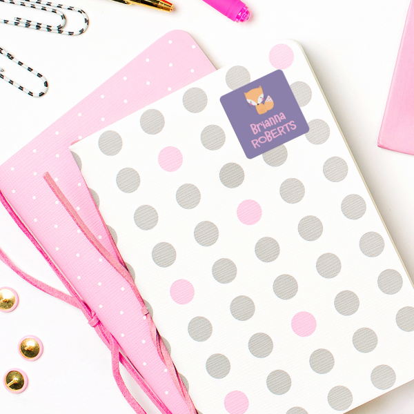 Square Stickers 2 lines