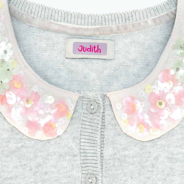 Stick-on clothing labels