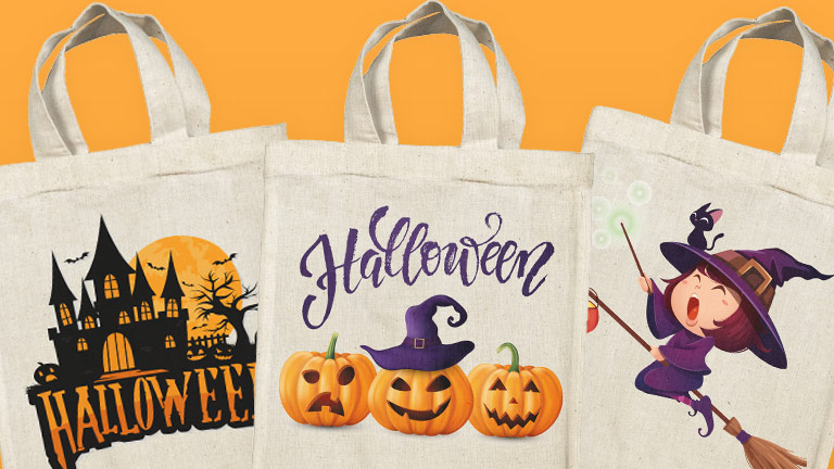 Personalized Halloween bags