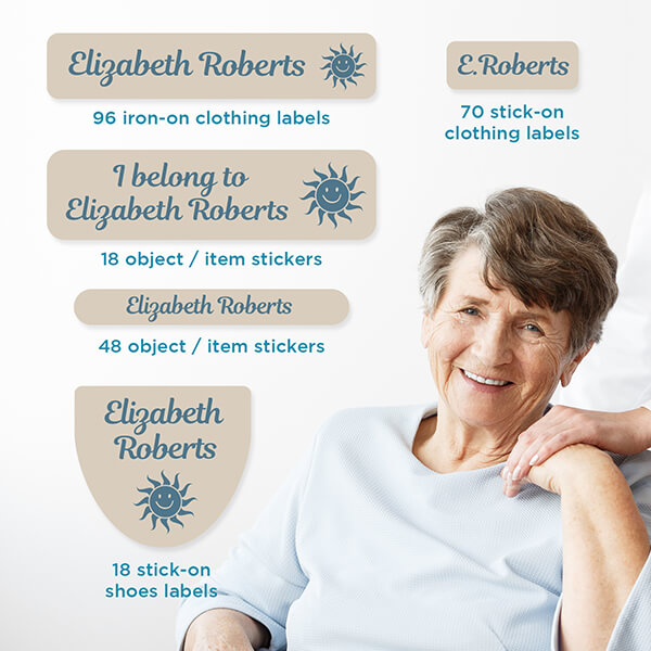 This pack includes 250 labels