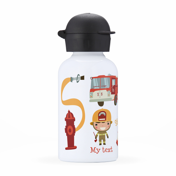 Children's personalized insulated water bottle - Firefighters