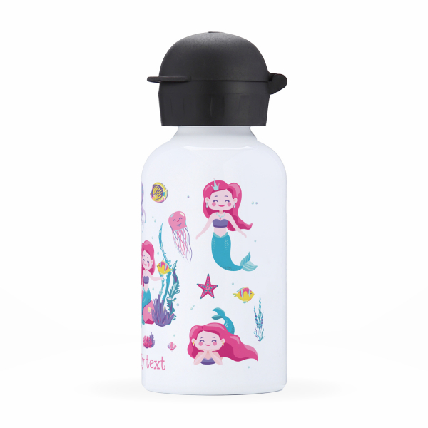 Children's personalized insulated water bottle - Mermaids