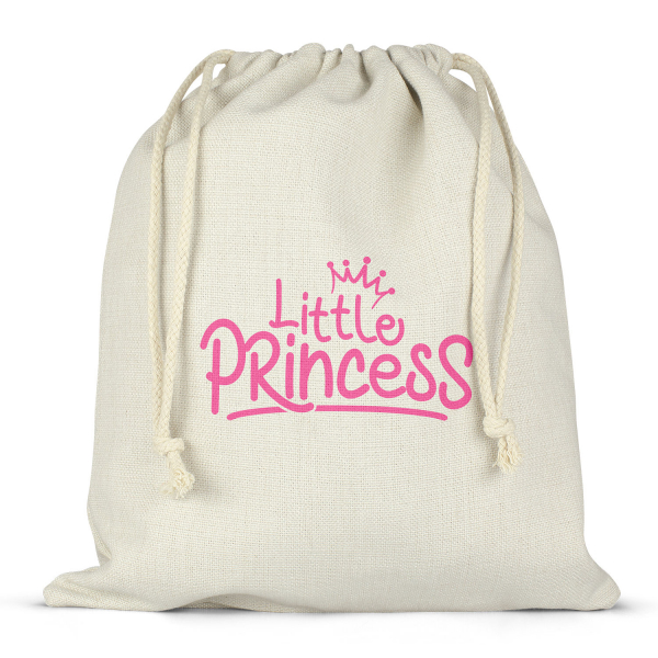 Personalized drawstring lunch box bag - Little Princess