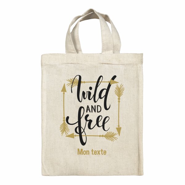 Personalized lunch box tote bag - Wild and Free